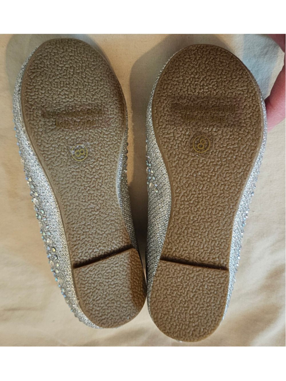 Girls Your Party Shoes Lanie Dress Shoes Silver Size 8 Toddler - Picture 5 of 6